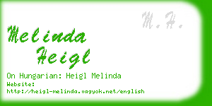 melinda heigl business card